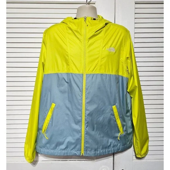 NWOT North Face Men's Cyclone 2.0 Hooded Jacket Sulphur Spring Green Size L 3161 - Picture 1 of 14